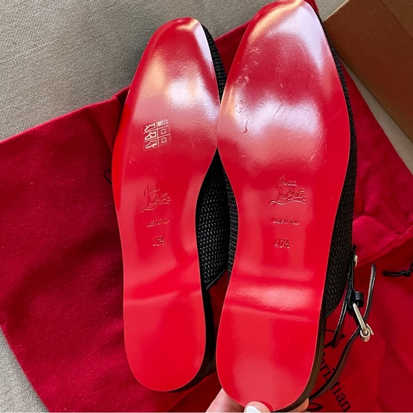 NWT💎Christian Louboutin💎Crestiflat Slingback Tresse - Picture 8 of 10